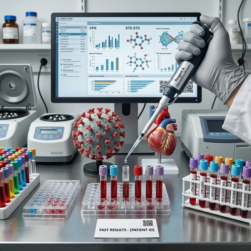 High-Precision Creatine Kinase (CPK/CK) Test Kit for Serum Analysis – Accurate Diagnostics for Muscle Damage, Cardiac Health, and Sports Science