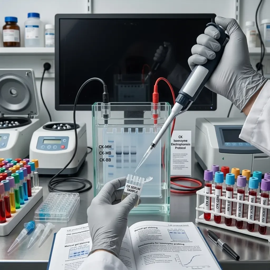 High-Precision Creatine Kinase (CK) Isoenzymes Electrophoresis Kit for Serum Analysis – Accurate CK-MM, CK-MB, CK-BB Profiling in Clinical and Research Settings