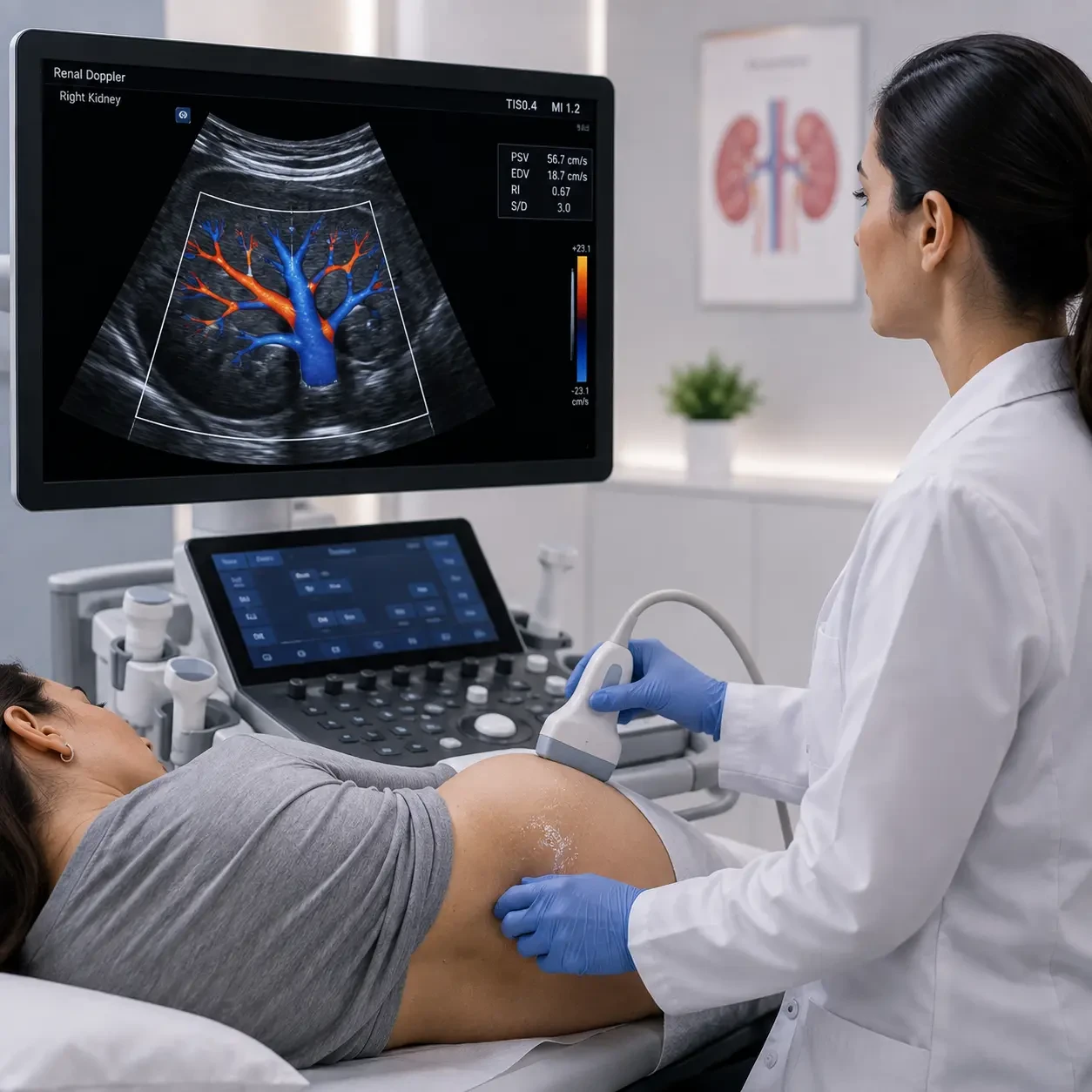 Renal Doppler Ultrasound Machine | Accurate Kidney Blood Flow Analysis