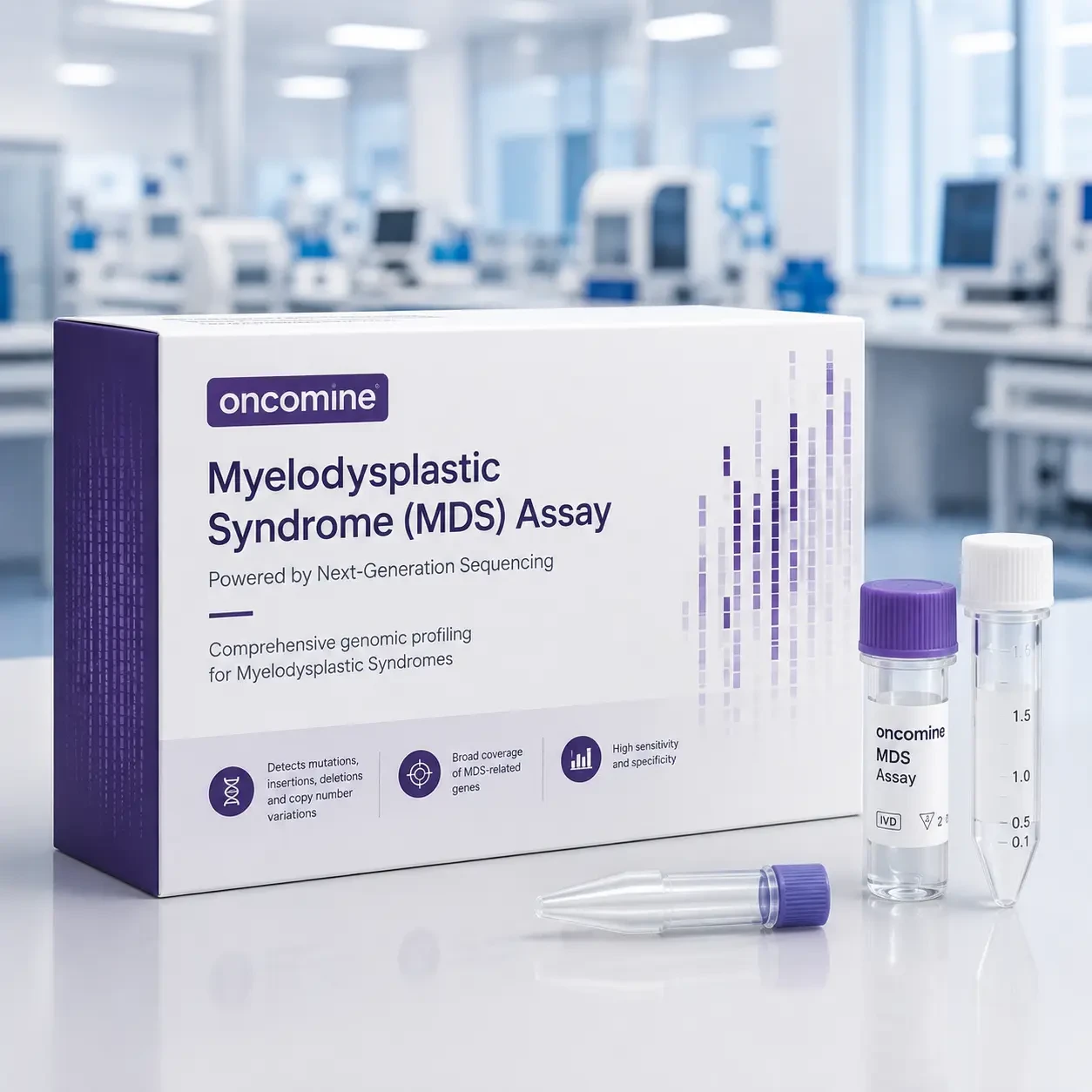 تحليل oncomine لمتلازمة خلل التنسج النقوي (mds)