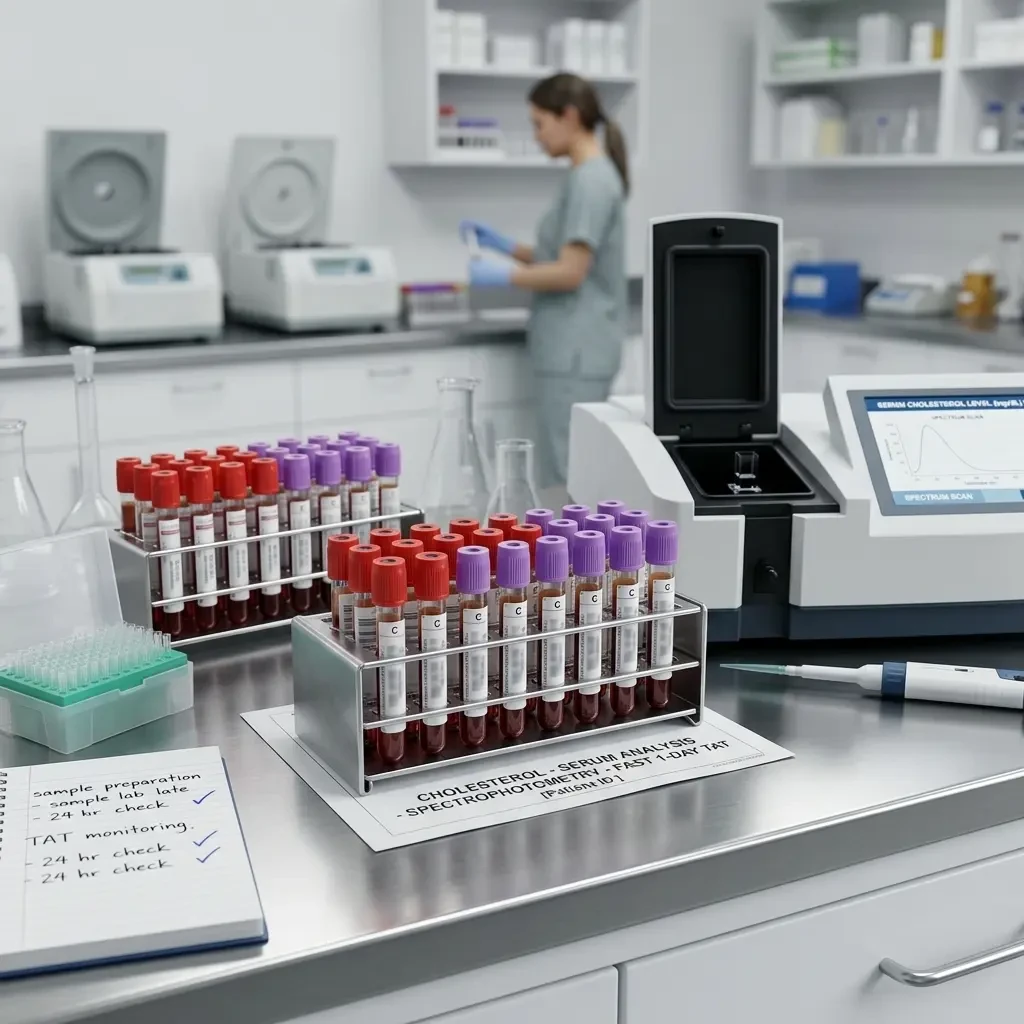 Comprehensive Cholesterol Testing - Fast 1-Day TAT | Serum Analysis via Spectrophotometry for Optimal Health Insights