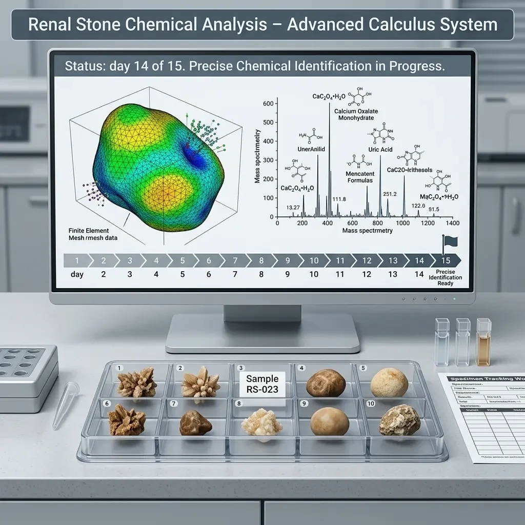 Renal Stone Chemical Analysis – Advanced Calculus System for Precise Chemical Identification in 15 Days