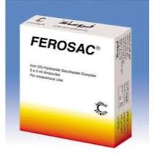 FEROSAC IV 5ml 100mg 5 Amp