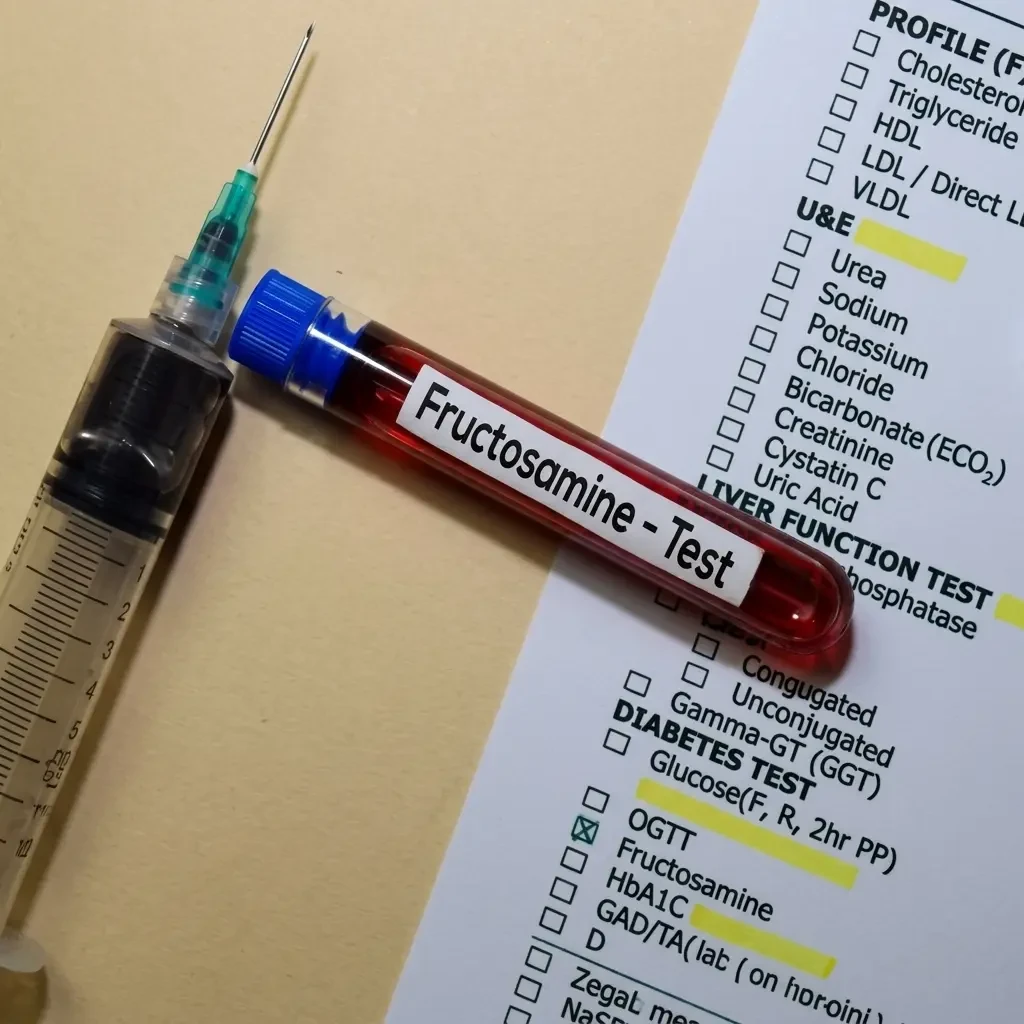 Fructosamine Serum Test - Accurate Short-Term Blood Sugar Monitoring via Spectrophotometry | 10-Day TAT for Diabetes Management